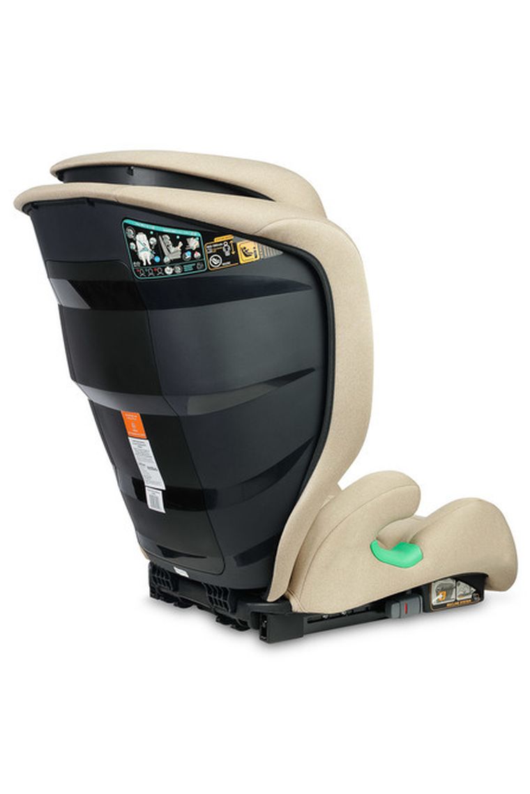 Caretero, Nimbus i-Size, fotelik samochodowy, podstawka, camel, 100-150 cm