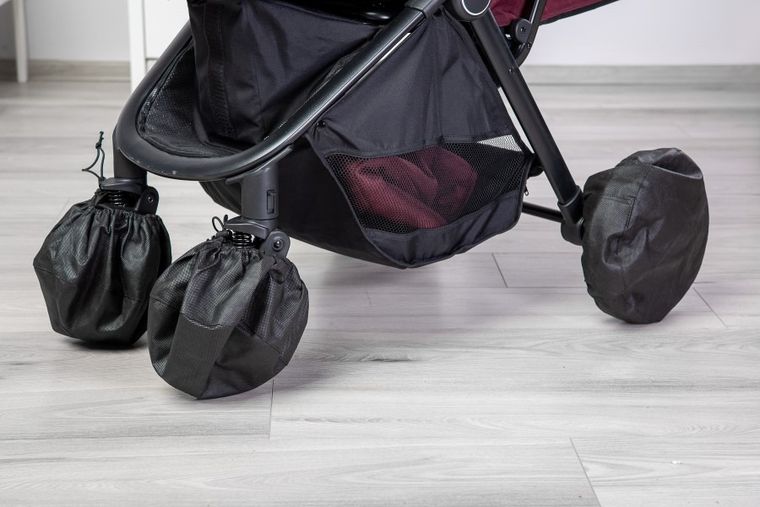 Caretero, ochraniacze na koła do wózków, 4 szt.