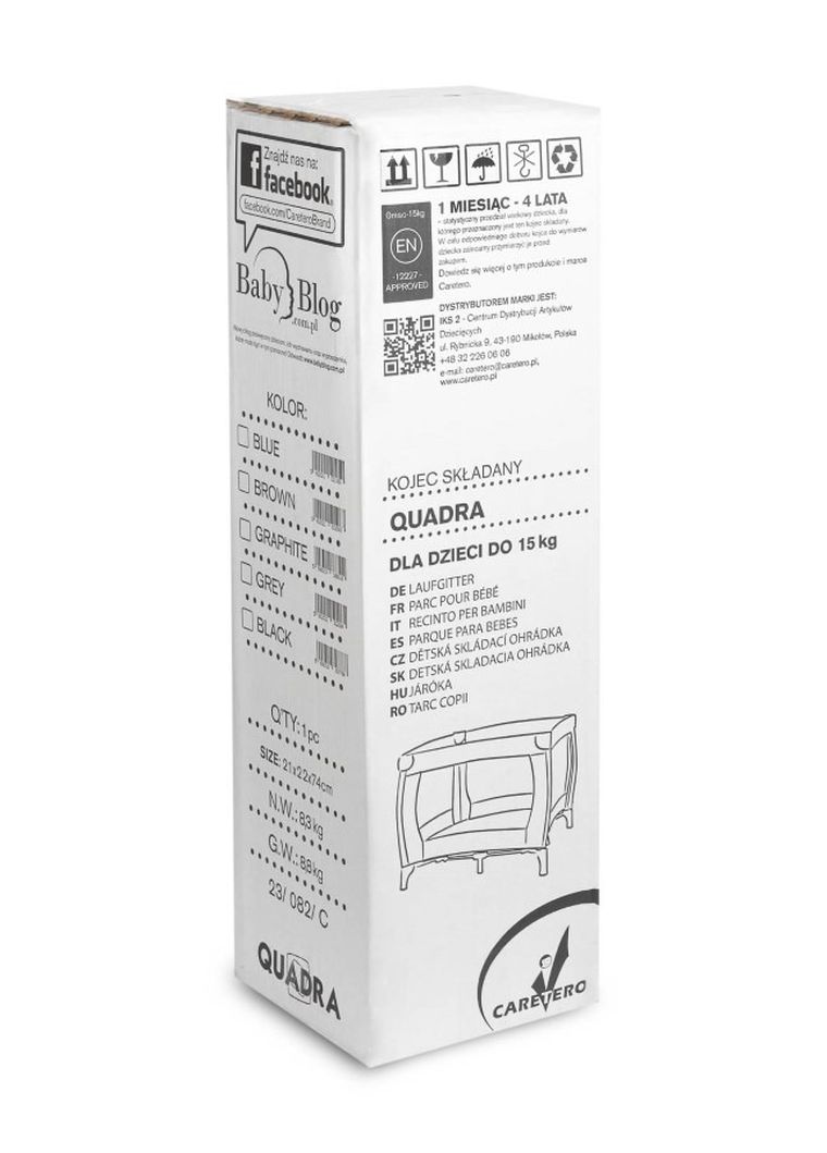 Caretero, Quadra, kojec, Black