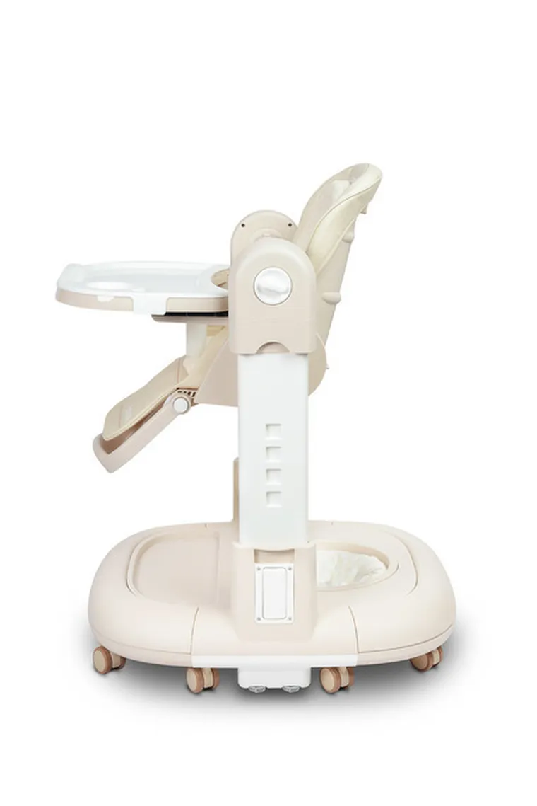 Caretero, Sitron 3w1, krzesełko do karmienia z funkcją huśtawki i chodzika, beige