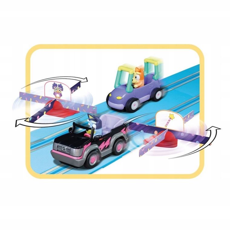 Carrera First, Bluey & Bingo Race, tor wyścigowy z pojazdami, 2,4m