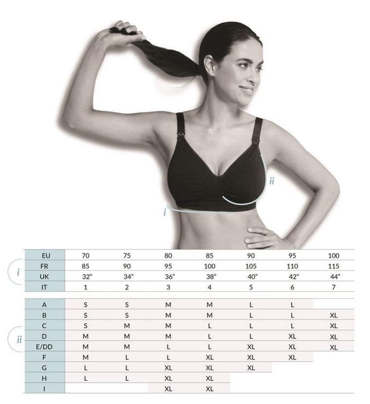 Carriwell, bezszwowy biustonosz do karmienia, czarny, rozmiar M