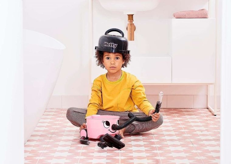 Casdon, Hetty, odkurzacz z funkcją ssania, zabawka interaktywna, różowy