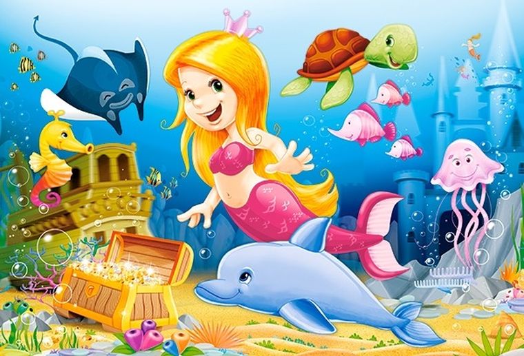 Castorland, Beautiful Fairy Tales, puzzle 4w1, 8-12-15-20 elementów