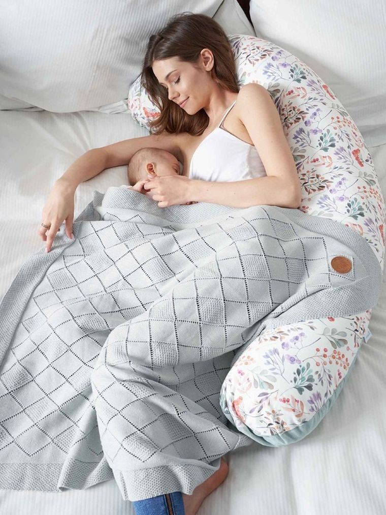 Ceba Baby, kocyk dziecięcy, jasnoszary, 90-90 cm