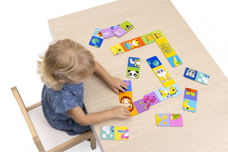 Chicco, Baby Sense & Focus, Domino Odkrywcy Natury, gra logiczna