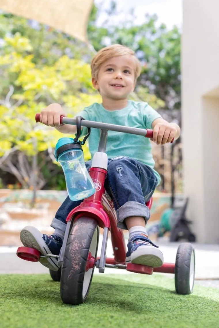 Chicco, bidon, niebieski, 350 ml, 2l+