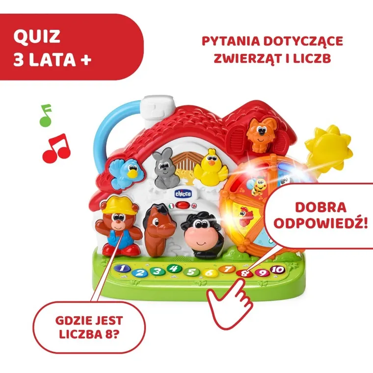 Chicco, Bilingual ABC, Mówiąca farma, zabawka edukacyjna, dwujęzyczna