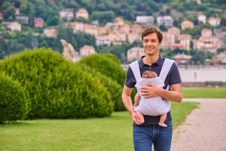 Chicco, Boppy, ComfyGrow, nosidło, Lite Grey