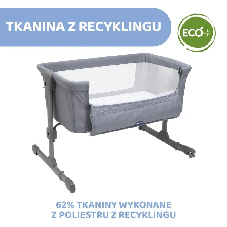 Chicco, Co-Sleeping, Next2me Essential, łóżeczko dostawne, stone