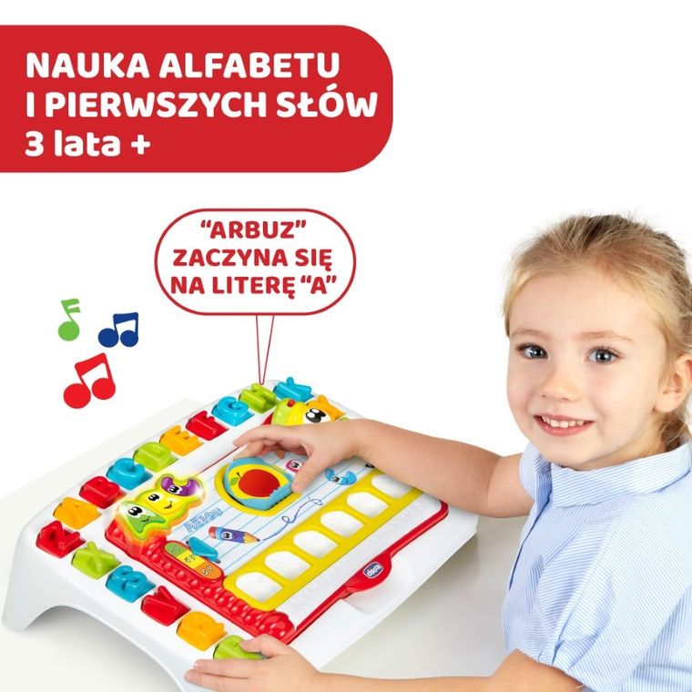Chicco, Edu4you, Pierwszy Stolik Przedszkolaka, zabawka edukacyjna