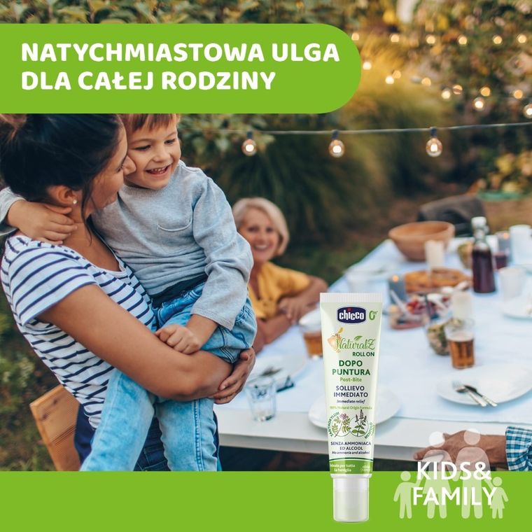 Chicco, łagodzący sztyft po ukąszeniu, natural, 0m+