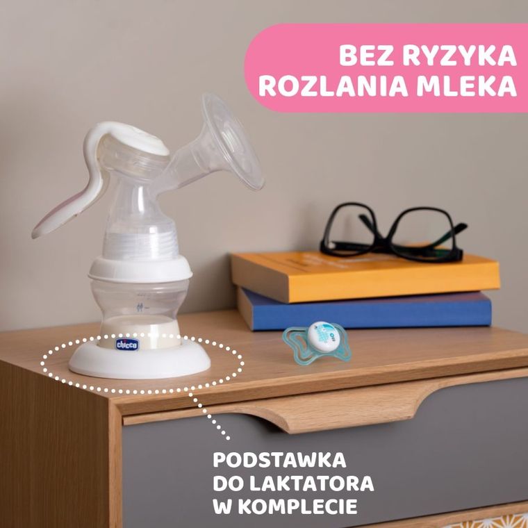 Chicco, laktator manualny NF + wkładki laktacyjne, 60 szt.