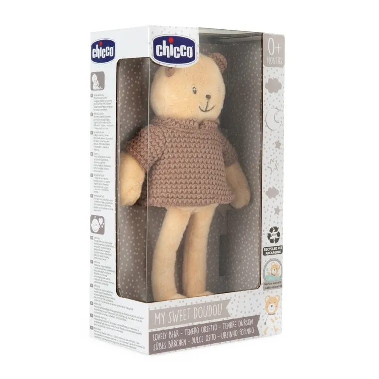 Chicco, My Sweet Dou Dou, Miś, maskotka z grzechotką, przytulanka