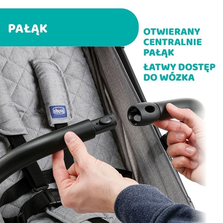 Chicco, Trolley Me, wózek spacerowy, Light Grey