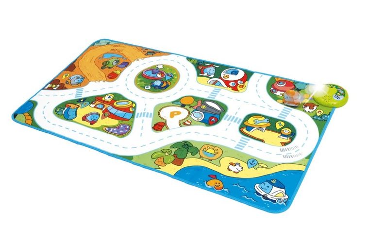 Chicco, Turbo Ball, Miasto, mata elektroniczna z samochodzikiem, 60-110 cm