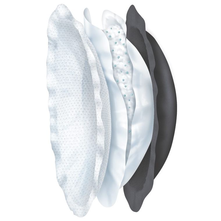 Chicco, wkładki laktacyjne, czarne, 60 szt.