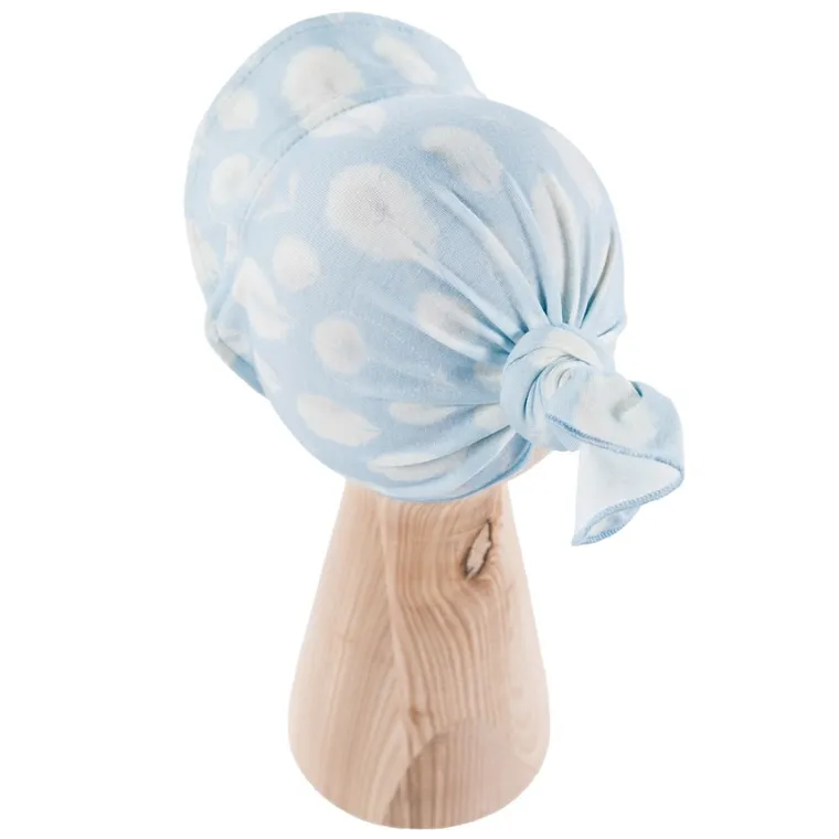 Chustka na głowę chłopięca, bambusowa, niebieska, Eevi