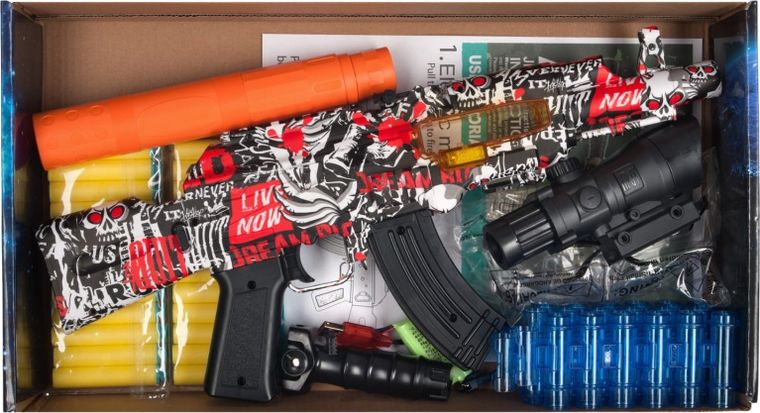 Ciuciubabka, Galactic Blasters, Zmasowany Atak, elektryczny pistolet na strzałki piankowe