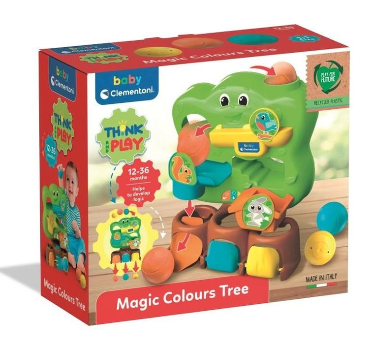Clementoni, Baby, Drzewko, niemowlęca zabawka logiczna