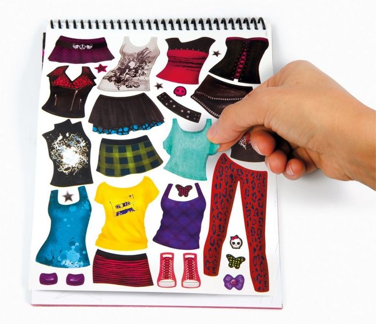 Clementoni, Crazy Chic, Szkicownik moda rock, zestaw kreatywny