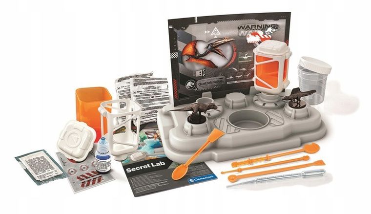 Clementoni, Jurassic World, laboratorium, zestaw naukowy