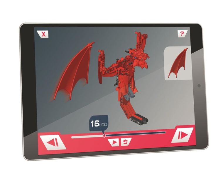 Clementoni, Naukowa Zabawa, Laboratorium Mechaniki, smok, zestaw konstrukcyjny