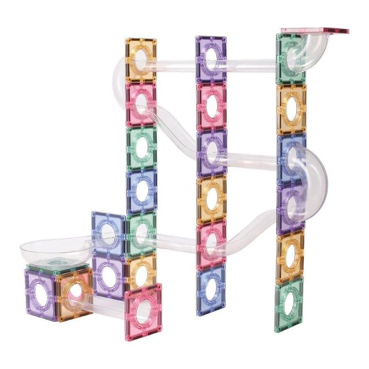 Cleverclixx, Ball Run Clever Pack Pastel, klocki magnetyczne, 110 elementów