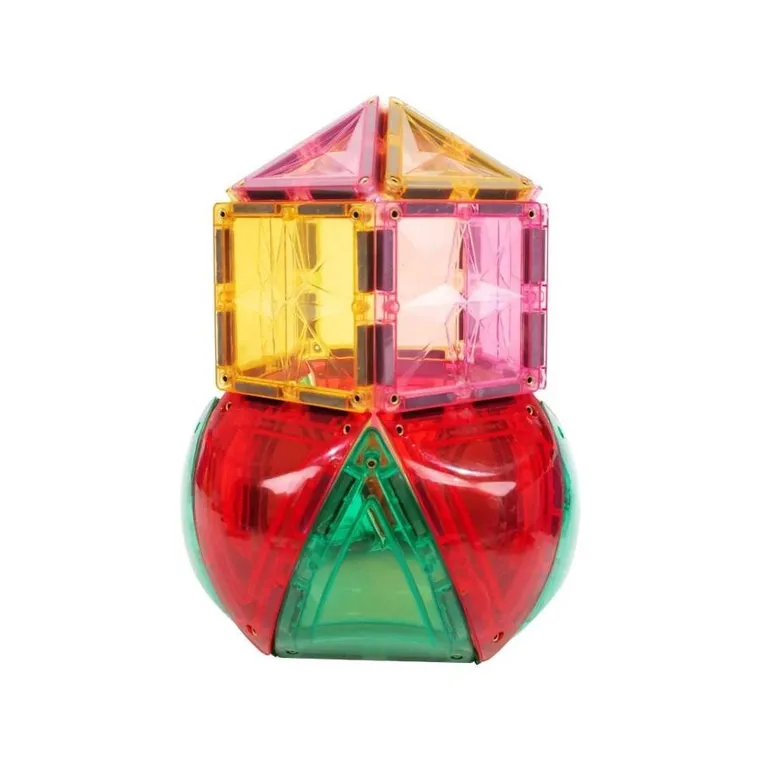 Cleverclixx, Curved Dome Pack Intense, klocki magnetyczne, 47 elementów