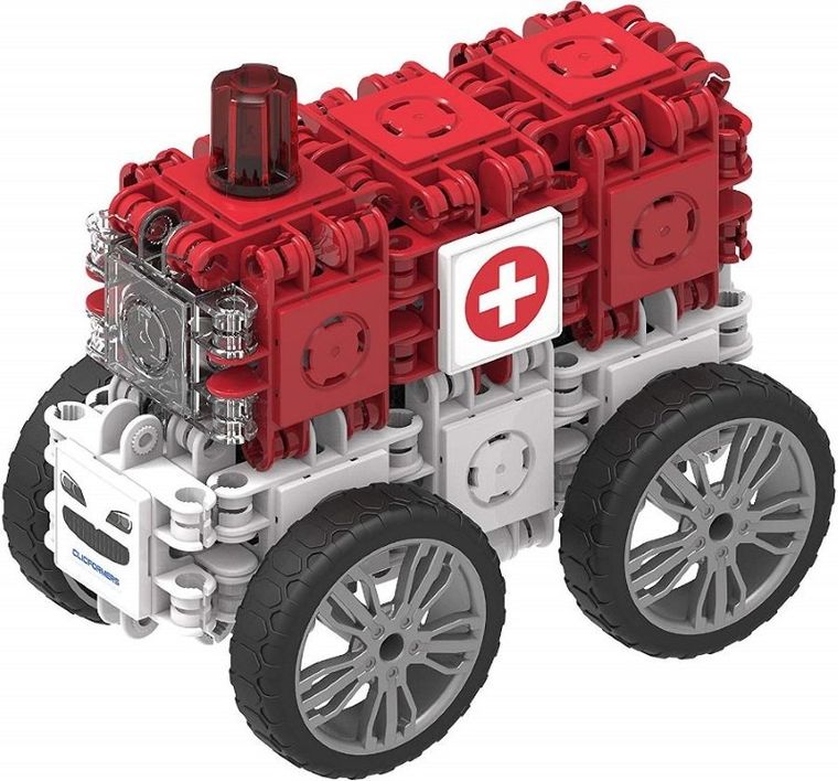 Clicformers, Rescue, Straż Pożarna, klocki konstrukcyjne, 73 elementów