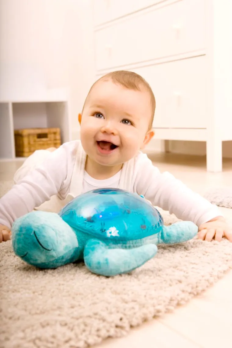 Cloud B, Tranquil Turtle, żółw podwodny, lampka z pozytywką, niebieska