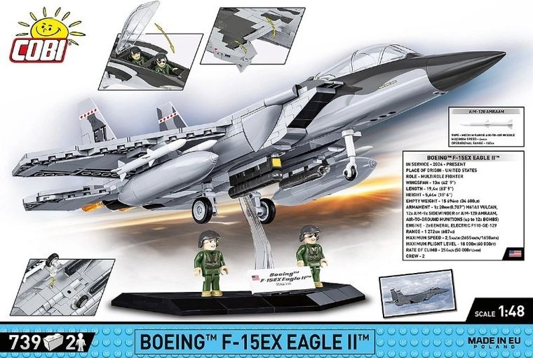 Cobi, Armed Forces, Boeing F-15EX Eagle II, klocki, 739 elementów