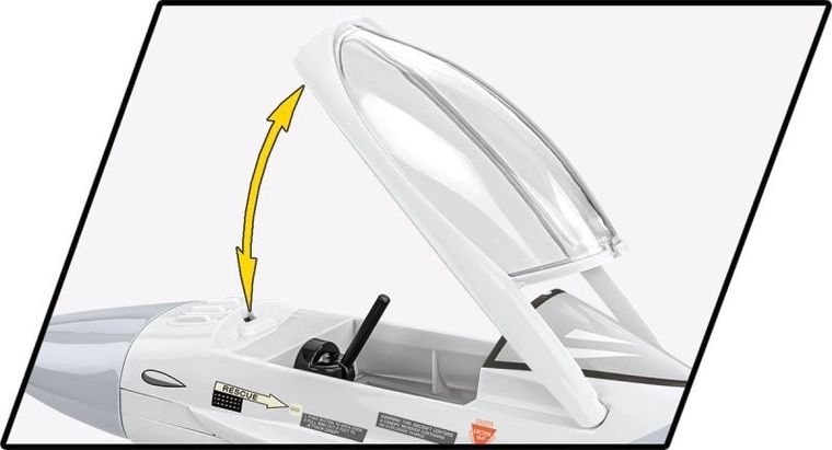 COBI, Armed Forces, Samolot wielozadaniowy F-16AM, Fighting Falcon, 425 klocków