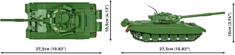 Cobi, Armed Forces, T-72 East Germany/Soviet, 1:35, klocki, 680 elementów