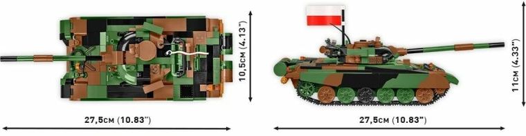 Cobi, Armed Forces, T-72 M1R PL/UA, 1:35, klocki, 724 elementy