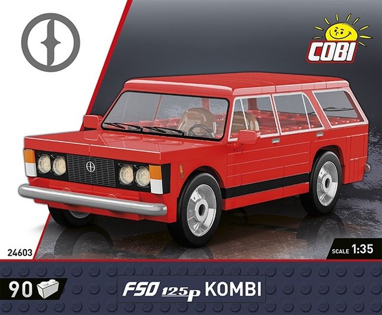 Cobi, FSO 125p Kombi, 1:35, klocki, 90 elementów