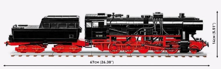 Cobi, Historical Collection, DR BR 52 Steam Locomotive, klocki, 2505 elementów