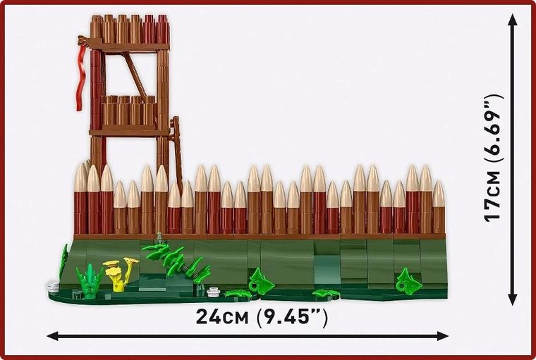 Cobi, Historical Collection, Imperium Romanum, Roman Camp Watchtower, Wieża obserwacyjna, klocki, 628 elementów