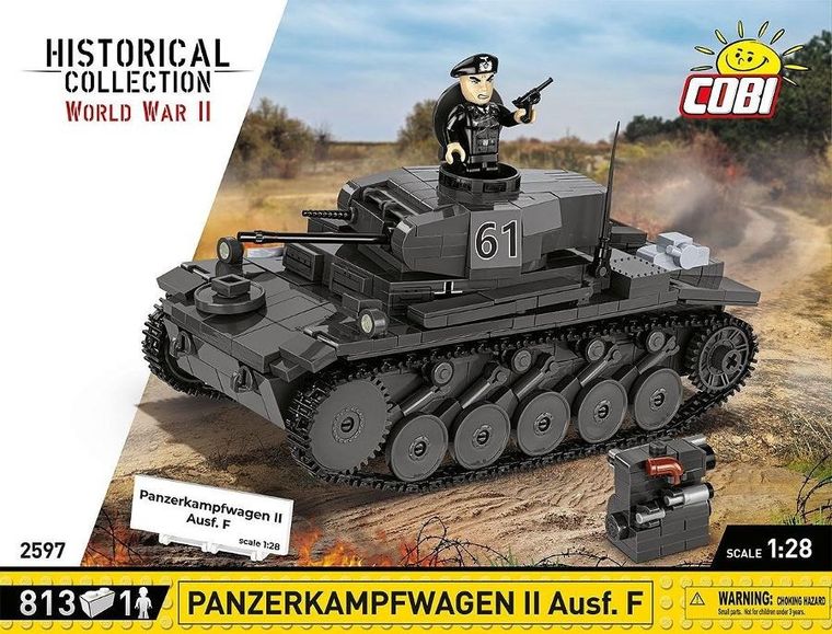 Cobi, Historical Collection WWII, Czołg Panzerkampfwagen II, klocki, 813 elementów