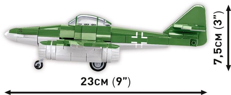 Cobi, Historical Collection, WWII, Messerschmitt Me262, klocki, 250 elementów