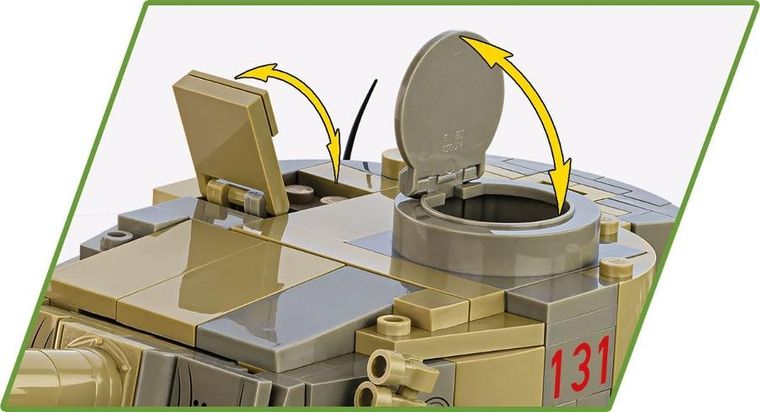 Cobi, Historical Collection WWII, Panzer VI Tiger no131, 1:28 klocki, 1275 elementów