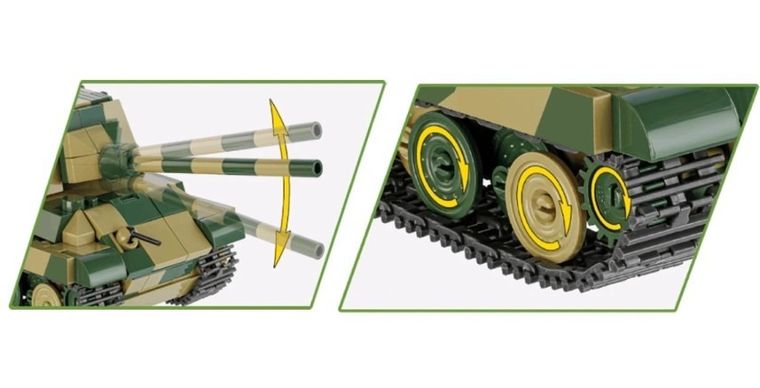 Cobi, Historical Collection WWII, Panzerjager Tiger Ausf.B, klocki, 528 elementów