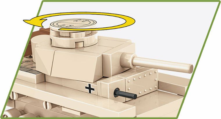 Cobi, Historical Collection WWII, Pazner III Ausf. L, klocki, 1:72, 82 elementy