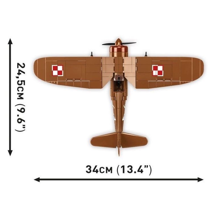 Cobi, Historical Collection WWII, Samolot PZL P.11c, 320 klocków