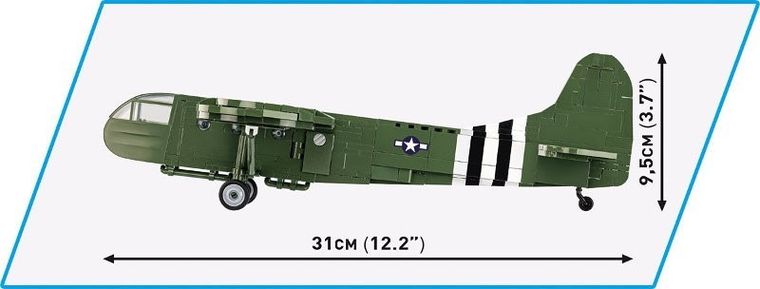 COBI, Historical Collection WWII, Szybowiec WACO CG-4, 784 klocki