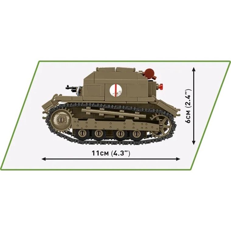 Cobi, Historical Collection WWII, Tankietka TK-3, klocki, 323 elementy