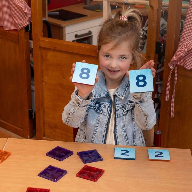 Coblo, nakładki na klocki, cyfry, 60 szt.