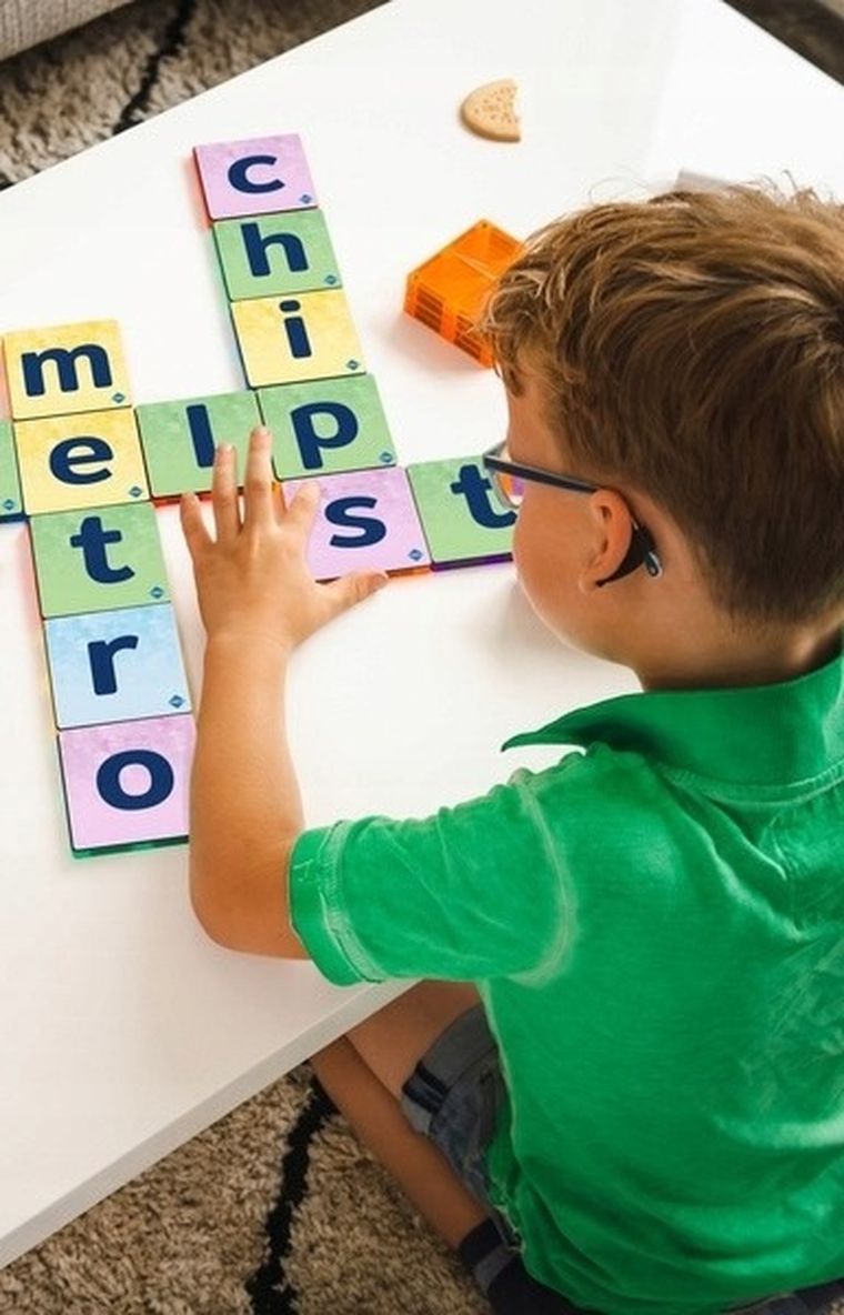 Coblo, nakładki na klocki, litery, 60 elementów