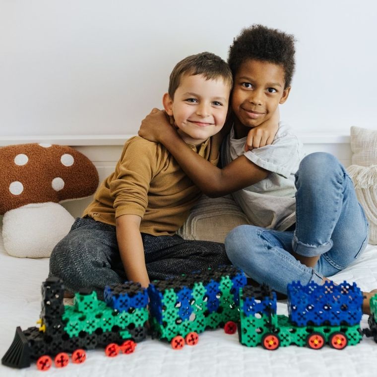 Connect, 2w1, Pociąg, Ciężarówka z przyczepą, klocki konstrukcyjne, 279 elementów, 61976