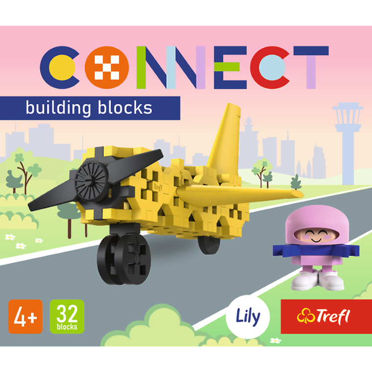 Connect, Mini Set, Mini Airplane, klocki konstrukcyjne, 32 elementy, 62042